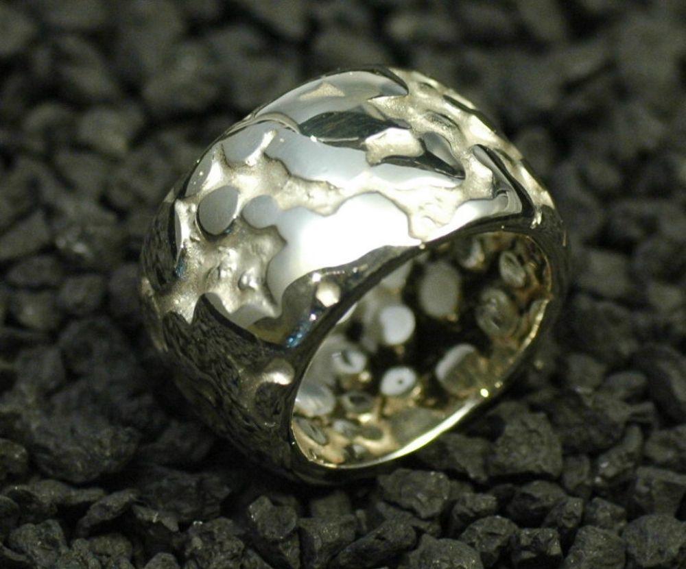 Silber Designer Ring 15mm